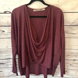 Michael Stars Wrap Like Oversized Light Sweater -M